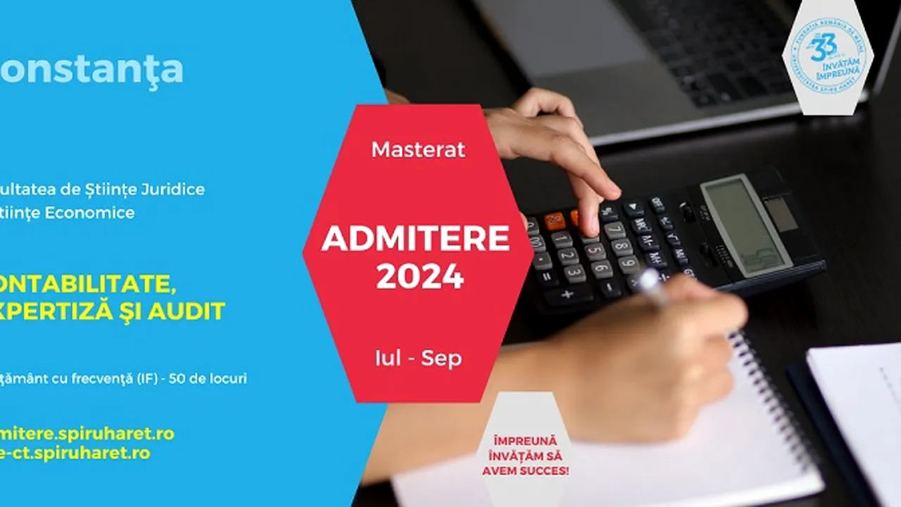 Alege unul din programele de Masterat ale Universităţii Spiru Haret!
