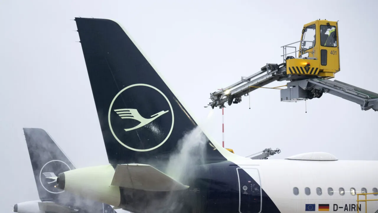 Pista unui aeroport din România a înghețat. Zborurile au fost rerutate sau anulate