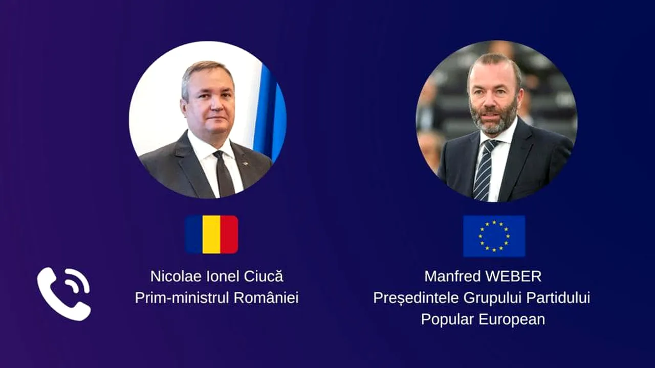 Ciucă, discuţie cu Manfred Weber: Extinderea Schengen cu Romania rămâne un obiectiv major al PPE