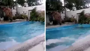 Cutremur de 6,8 în Filipine. Momentul în care apa unei piscine se revarsă în urma seismului. O fetiţă a murit 