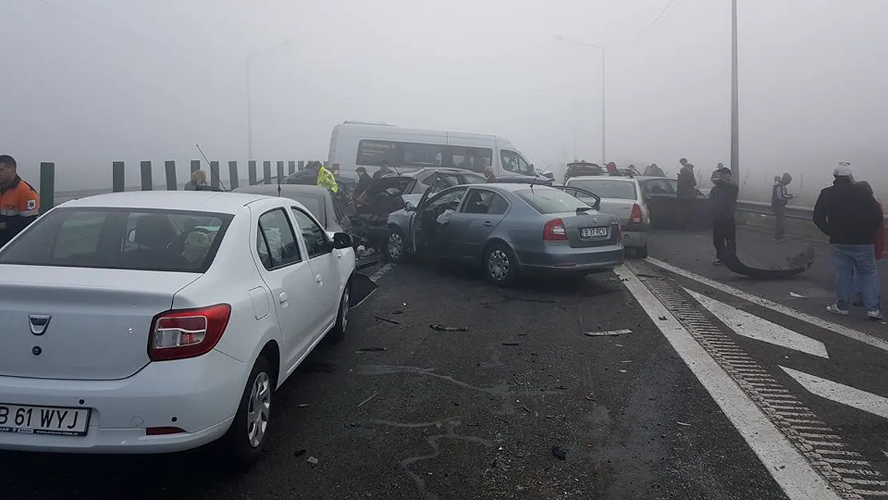 Accident în lanţ pe Autostrada Soarelui: Unul dintre răniţii internaţi la Spitalul Floreasca a decedat/ BILANŢUL a crescut la 4 morţi - GALERIE FOTO, VIDEO 