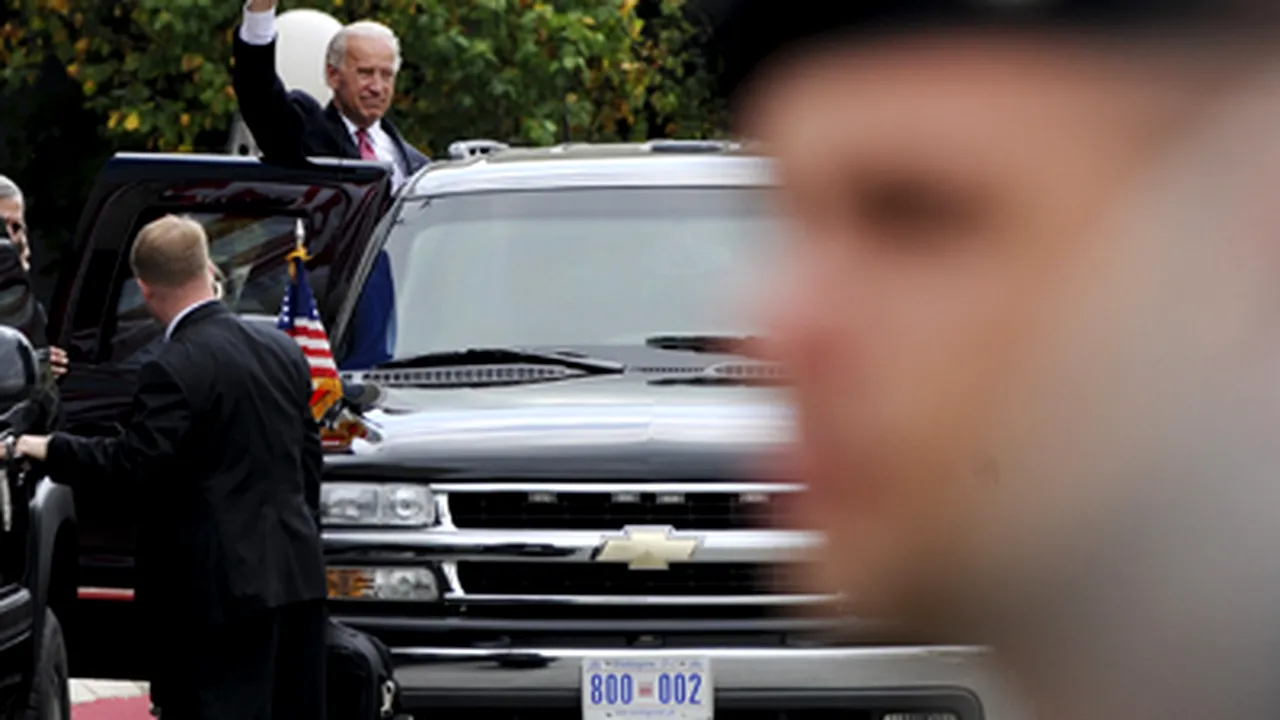 O maşină din coloana oficială a vicepreşedintelui american, implicată într-un accident
