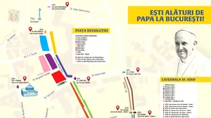 Restricţii de trafic în Capitală, până duminică, pentru vizita Papei Francisc. Informaţii privind accesul pelerinilor