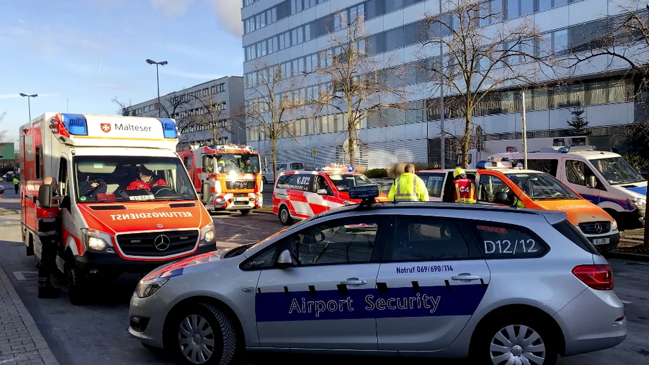 Cel puţin 15 răniţi după un accident produs în incinta aeroportului din Frankfurt