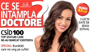 Olivia Steer pe coperta numărului 100 “Ce se întâmplă, doctore?” 