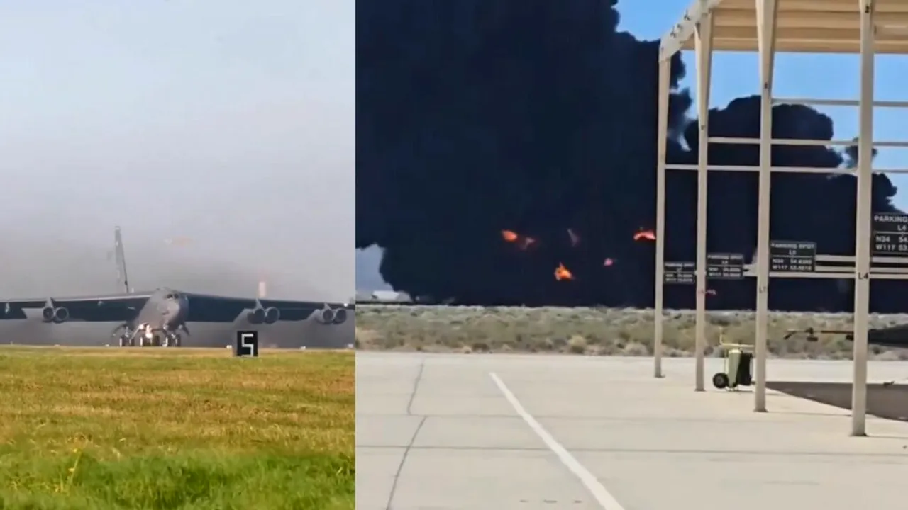 8 morți, confirmați în urma prăbușirii bombardierului B-52 la o bază aeriană din California. Nimeni nu ar fi putut supraviețui, spune un oficial