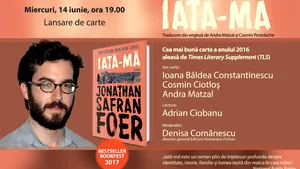 Romanul „Iată-mă”, de Jonathan Safran Foer, unul dintre cele mai aşteptate evenimente editoriale ale verii, se lansează miercuri la Librăria Humanitas de la Cişmigiu