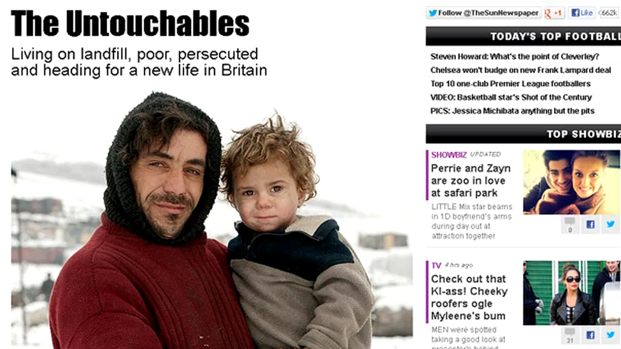 The Sun: Romii trăiesc în condiţii mizere la groapa de gunoi din Cluj şi vor să vină în Marea Britanie