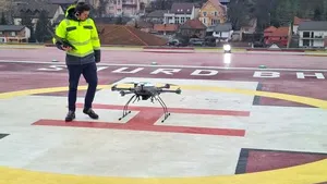 Zbor test efectuat cu succes cu o dronă medicală la Oradea. Distanţă de 6 km parcursă în 8 minute