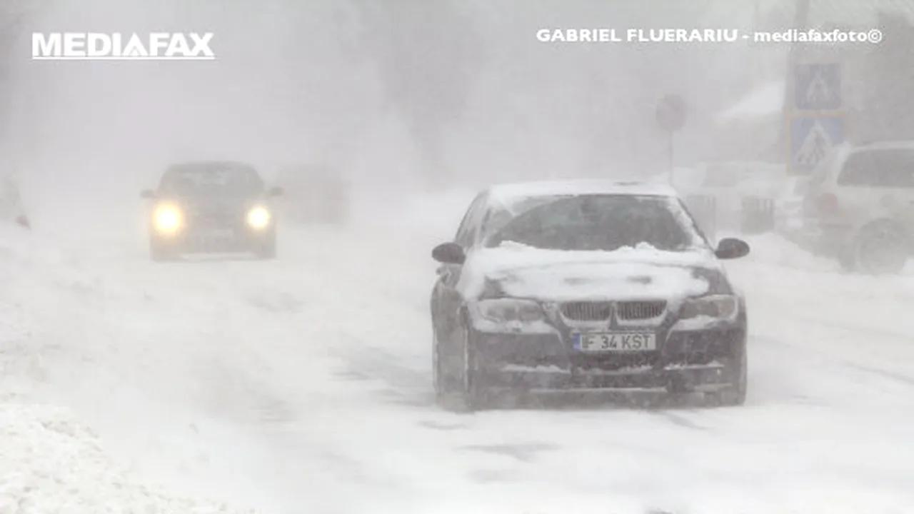 Alertă METEO de ninsori puternice în 15 judeţe