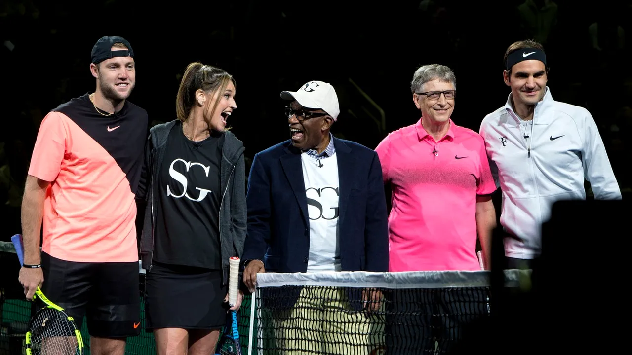 Bill Gates va face pereche cu Roger Federer pentru un meci demonstrativ de tenis