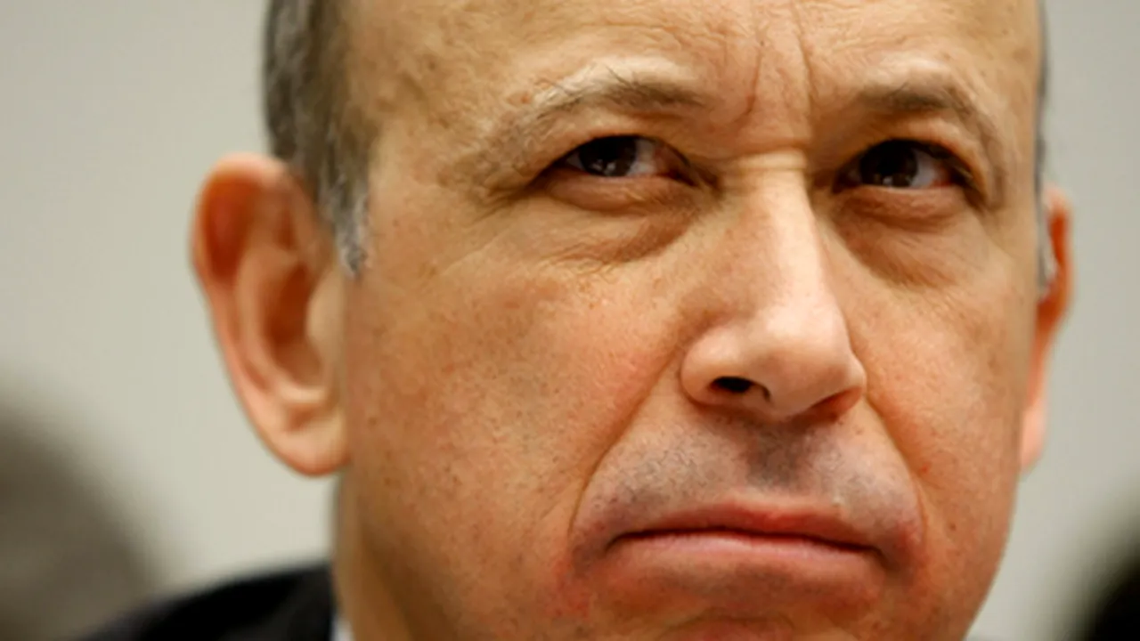 Salariul şefului Goldman Sachs a scăzut în 2008 la 1,1 mil. dolari, de la 70,3 mil. dolari în 2007