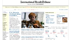 International Herald Tribune a lansat o ediţie online la nivel global
