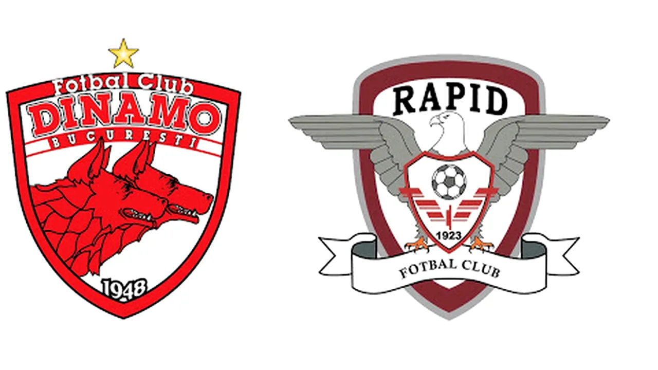 Când se joacă derby-ul Dinamo-Rapid. Programul complet al etapelor 13 şi 14