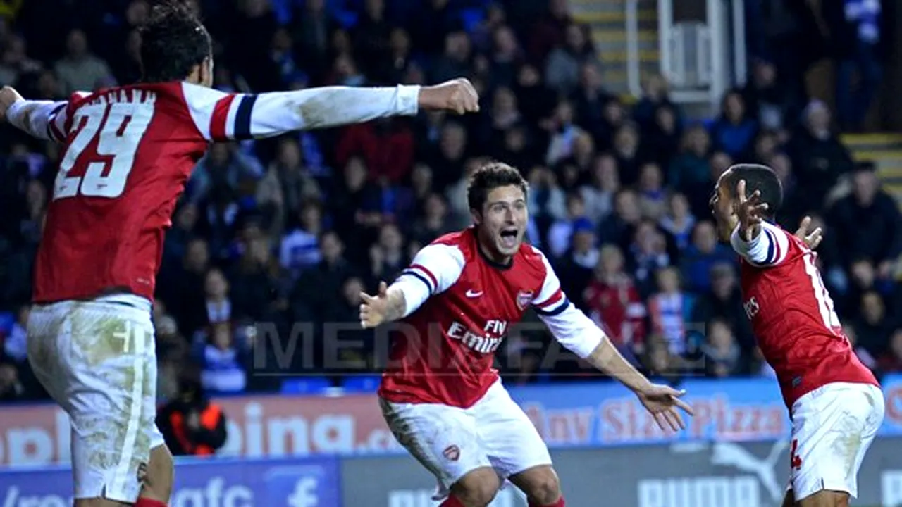 Scor neobişnuit în Cupa Ligii Angliei: Reading - Arsenal 5-7
