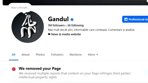 Gândul acuză un asalt asupra publicației: Facebook a închis pagina ziarului cu 1 milion de urmăritori