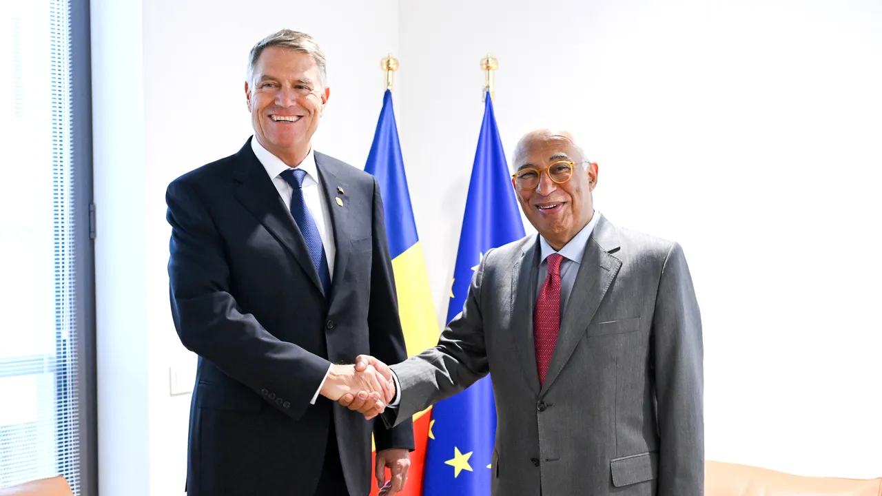 Iohannis a discutat cu Antonio Costa despre măsurile împotriva „atacurilor maligne” ale Rusiei