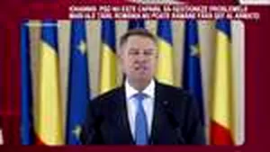 DECLARAŢIA ZILEI | Iohannis: PSD nu este capabil să gestioneze problemele mari ale ţării. România nu poate rămâne fără şef al Armatei 