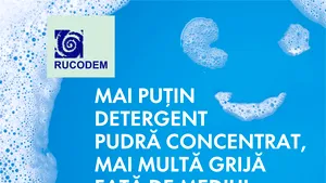 Detergenţii de rufe pudră concentraţi – O iniţiativă pentru a reduce impactul asupra mediului