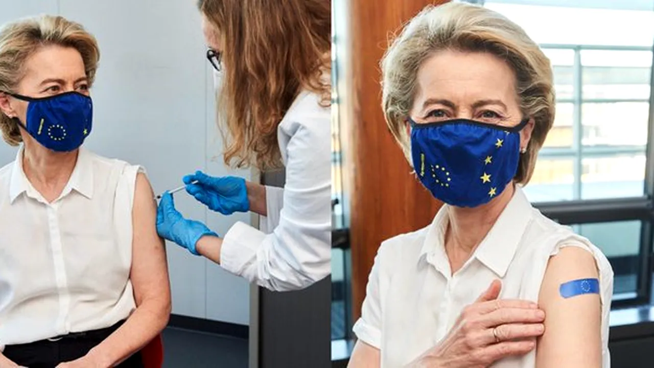 Ursula von der Leyen, preşedintele Comisiei Europene, s-a vaccinat 