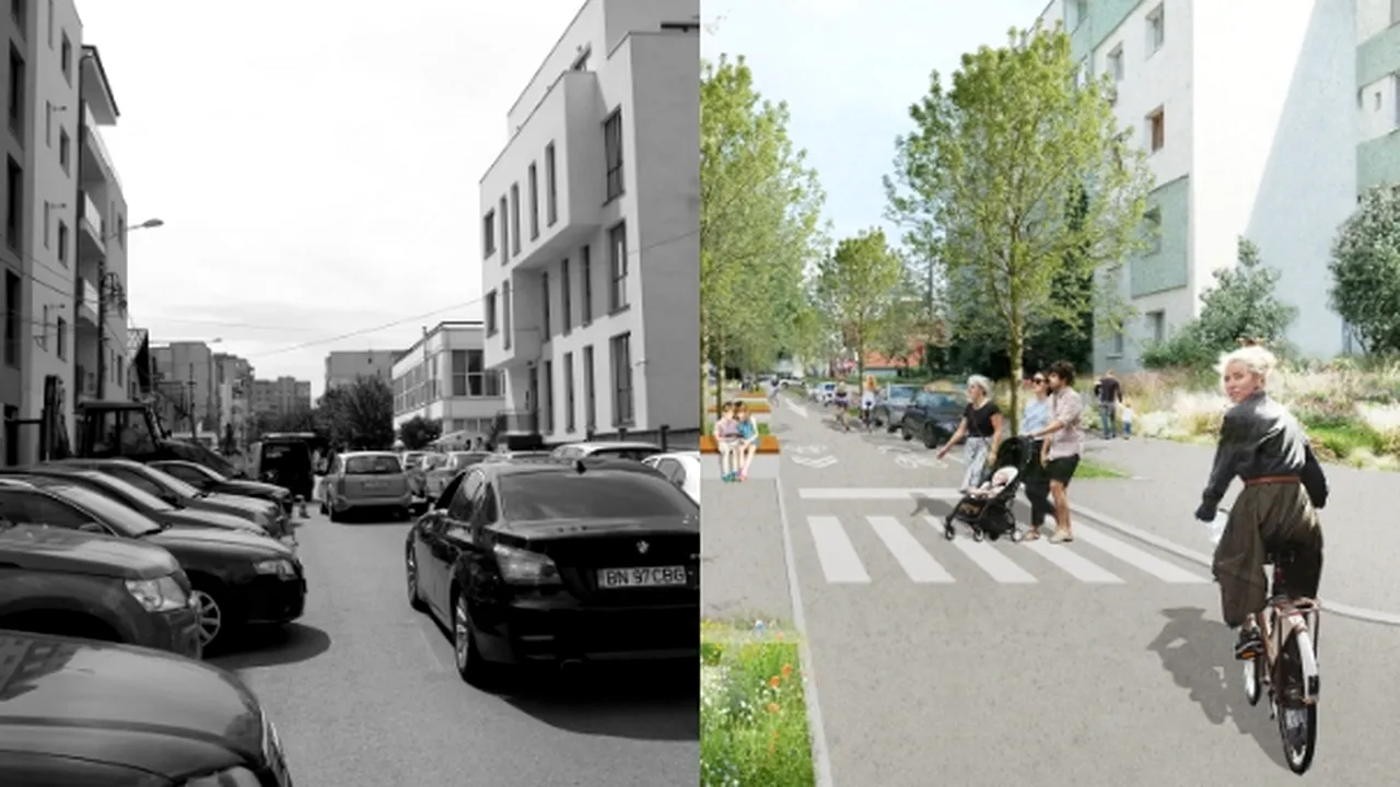Cum va arăta prima stradă smart la Cluj, cu stâlpi de iluminat cu wifi şi bănci cu încărcare USB - GALERIE FOTO 