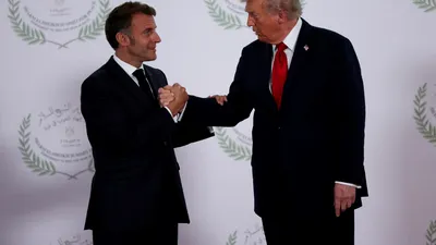 EXTERNE Trump îl amenință pe Macron înainte de summitul G7 cu tarife de 100% pentru vinuri