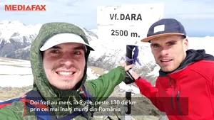 Vlad şi Mihai, fraţii care au cucerit cele mai înalte vârfuri montane din România în doar 9 zile