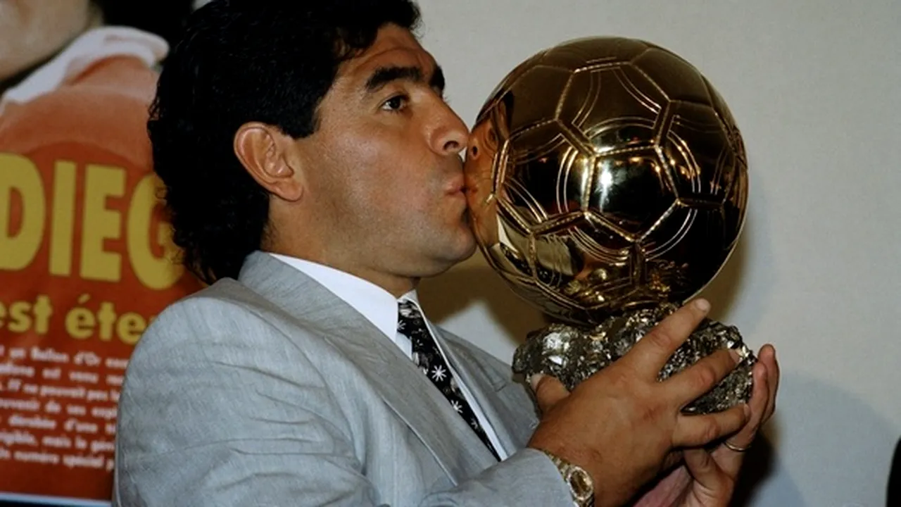 Balonul de Aur al lui Maradona va fi scos la licitaţie