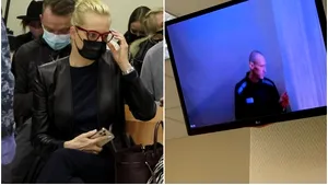 Navalnîi, audiere emoţionantă prin videoconferinţă. Mesajul disidentului rus pentru soţia sa, Yulia, dar şi pentru Vladimir Putin: „Împăratul vostru este gol”