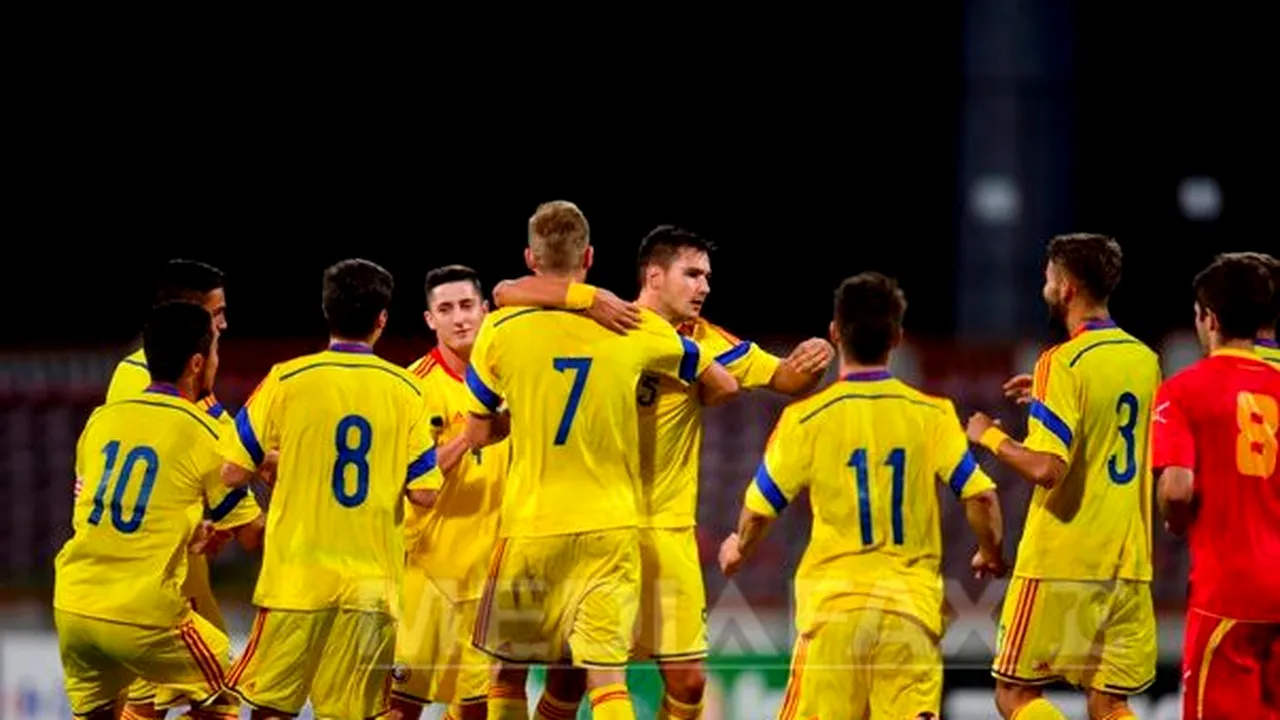 România a învins Muntenegru, scor 4-3, în preliminariile Euro-2015 de tineret