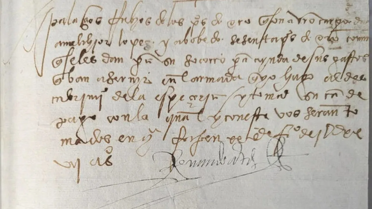SUA retunează Mexicului un manuscris cu o vechime de 500 de ani, semnat de un conchistador spaniol