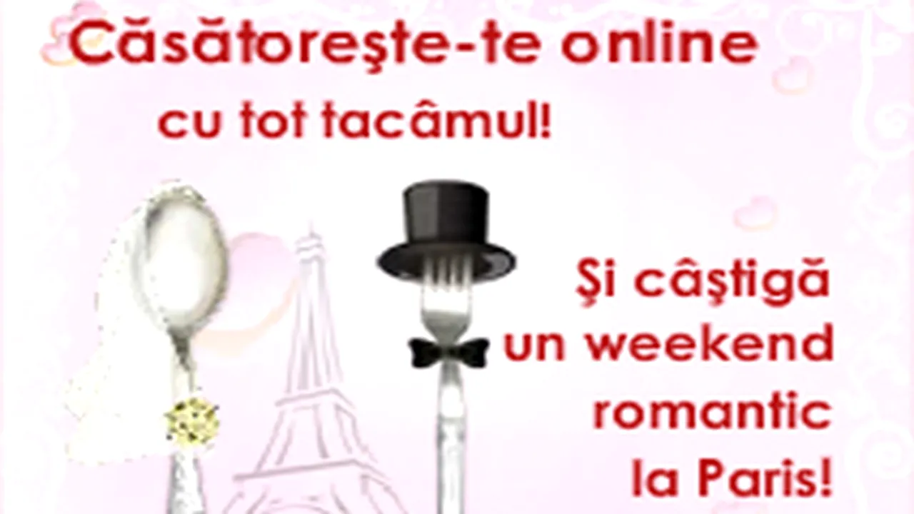 Căsătorii de probă, între 14 şi 24 februarie, pe site-ul Apropo.ro
