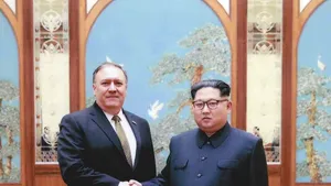 FOTO | Casa Albă a publicat primele imagini de la întâlnirea dintre Mike Pompeo şi Kim Jong-un