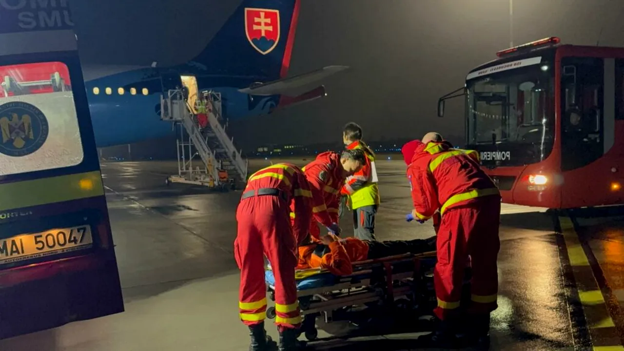 Opt pacienți palestinieni din Fâșia Gaza, aduși în România