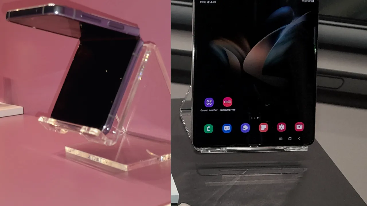 Galaxy Z Flip 4, adorat pentru selfie-uri rapide. Galaxy Z Fold 4, ideal pentru jocuri video şi multitasking 
