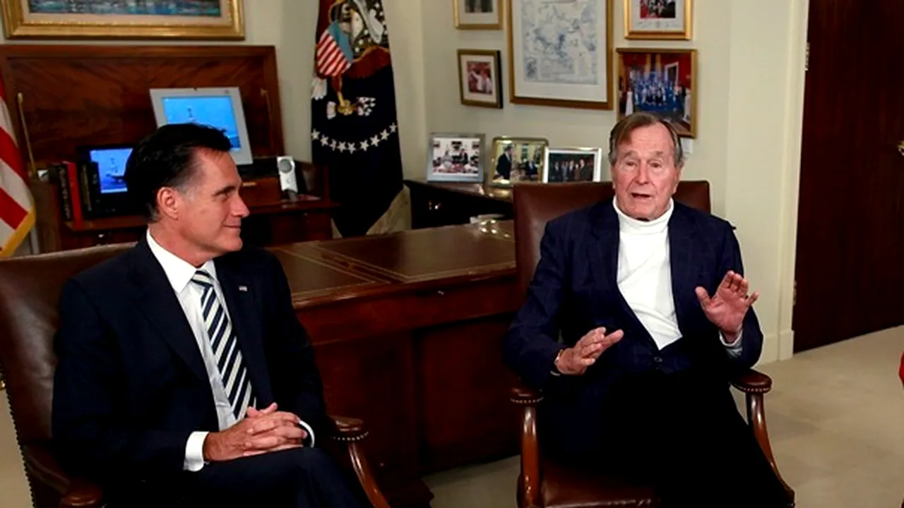 George Bush Sr. face apel la republicani să îl susţină pe Mitt Romney la obţinerea învestiturii