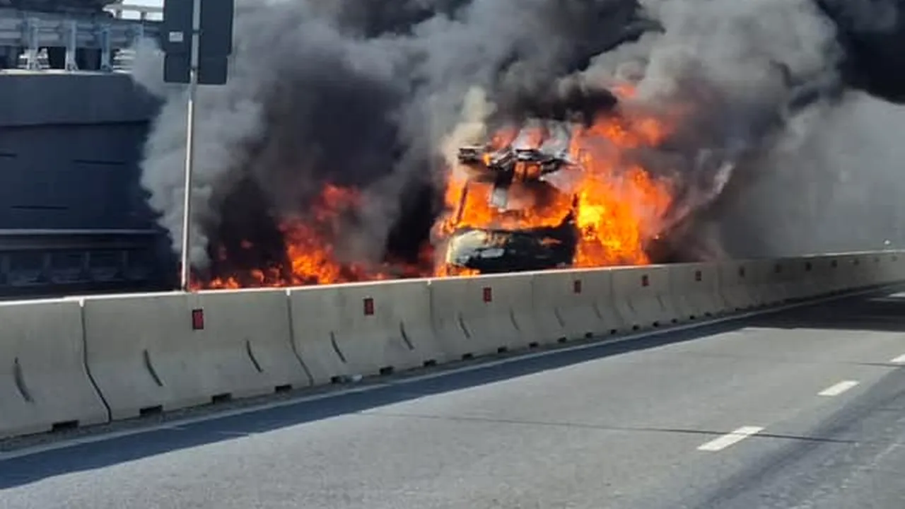Trafic închis pe Centura Capitalei din cauza unui accident rutier