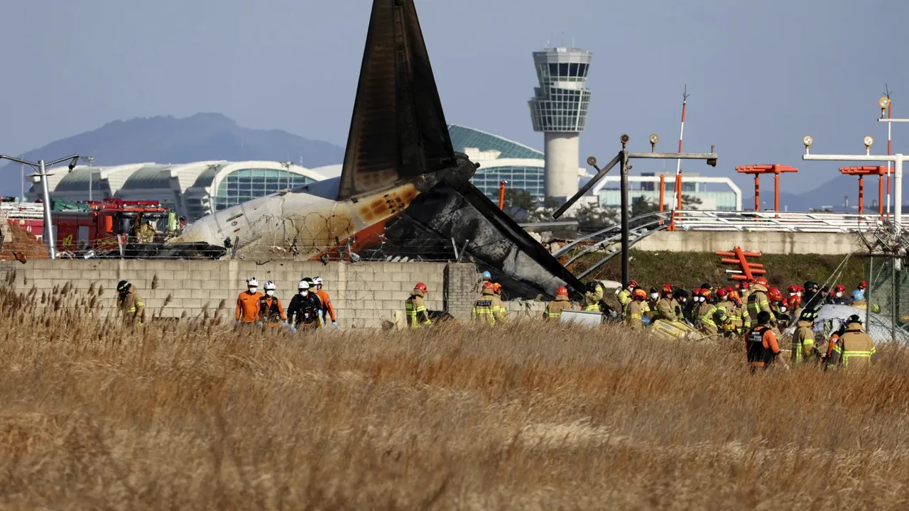 Avion prăbuşit în Coreea de Sud. La bord se aflau 175 de pasageri şi şase membri ai echipajului