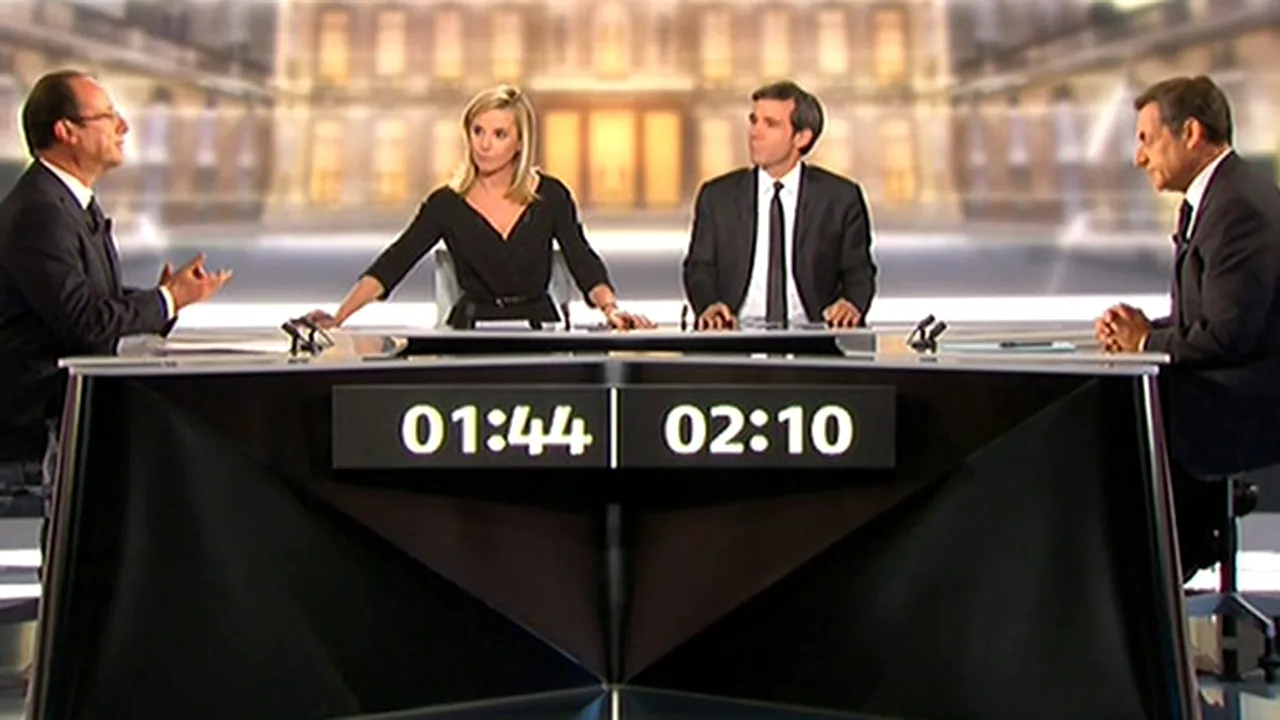 Dezbatere aprinsă între Sarkozy şi Hollande înainte de turul doi de alegeri: Sunteţi un mic calomniator