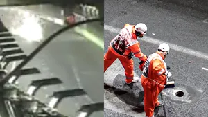 Haos total la Marelui Premiu din Las Vegas. O gură de canal a făcut praf maşina Ferrari / Sesiunea anulată după 9 minute de acţiune