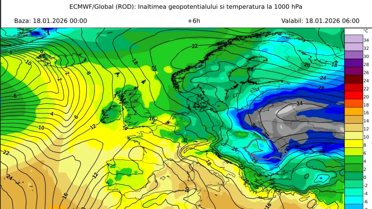 Aer polar versus aer mediteranean. Ciocnirea maselor de aer în România, în weekendul următor