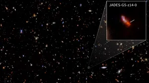 Telescopul James Webb detectează o galaxie din zorii universului, cea mai îndepărtată de până acum