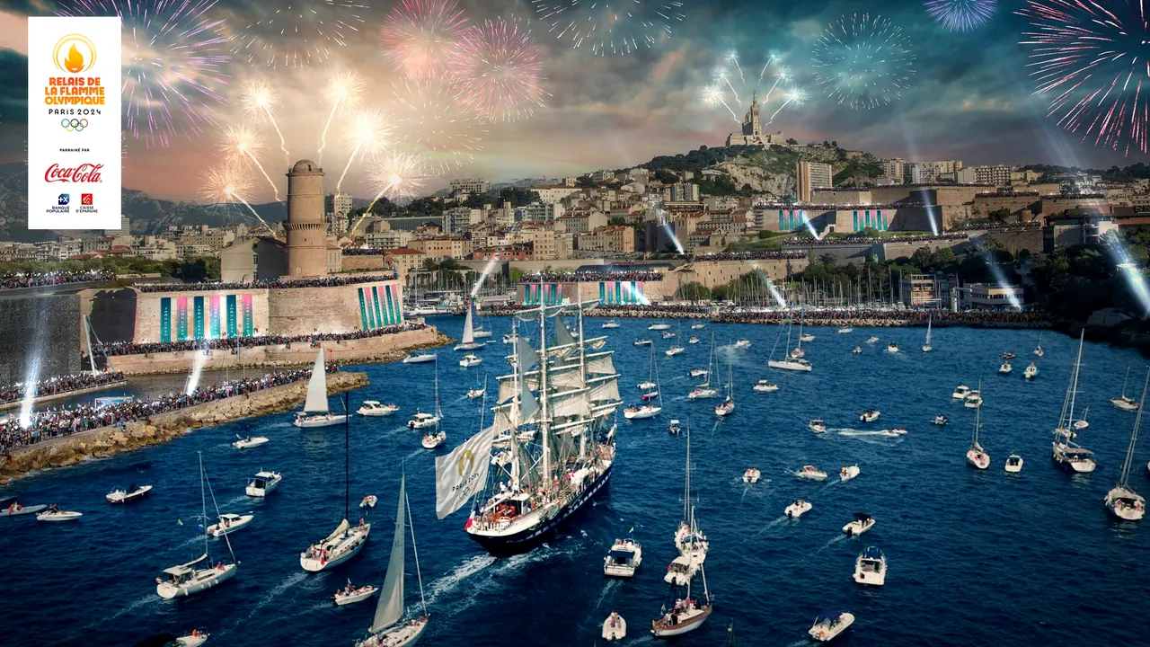 Flacăra olimpică pentru Jocurile Olimpice de la Paris din 2024 va ajunge la Marsilia, transportată de un velier