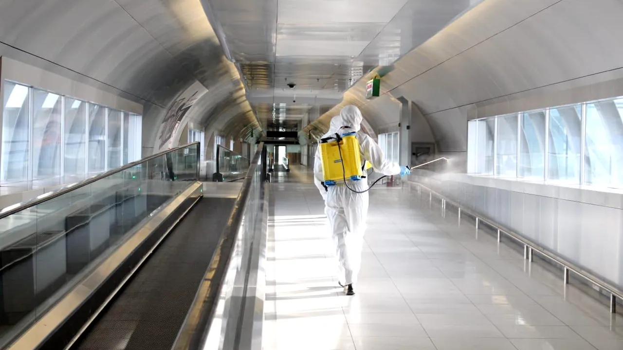 Aeroportul Otopeni anunţă măsuri contra coronavirusului: Dezinfectarea zonelor cu fluxuri de pasageri | VIDEO, FOTO