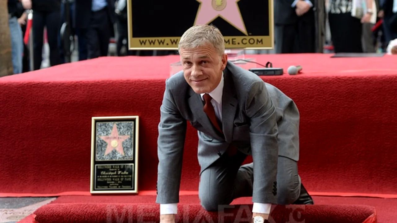 Christoph Waltz a primit o stea pe Walk of Fame, la Hollywood - FOTO