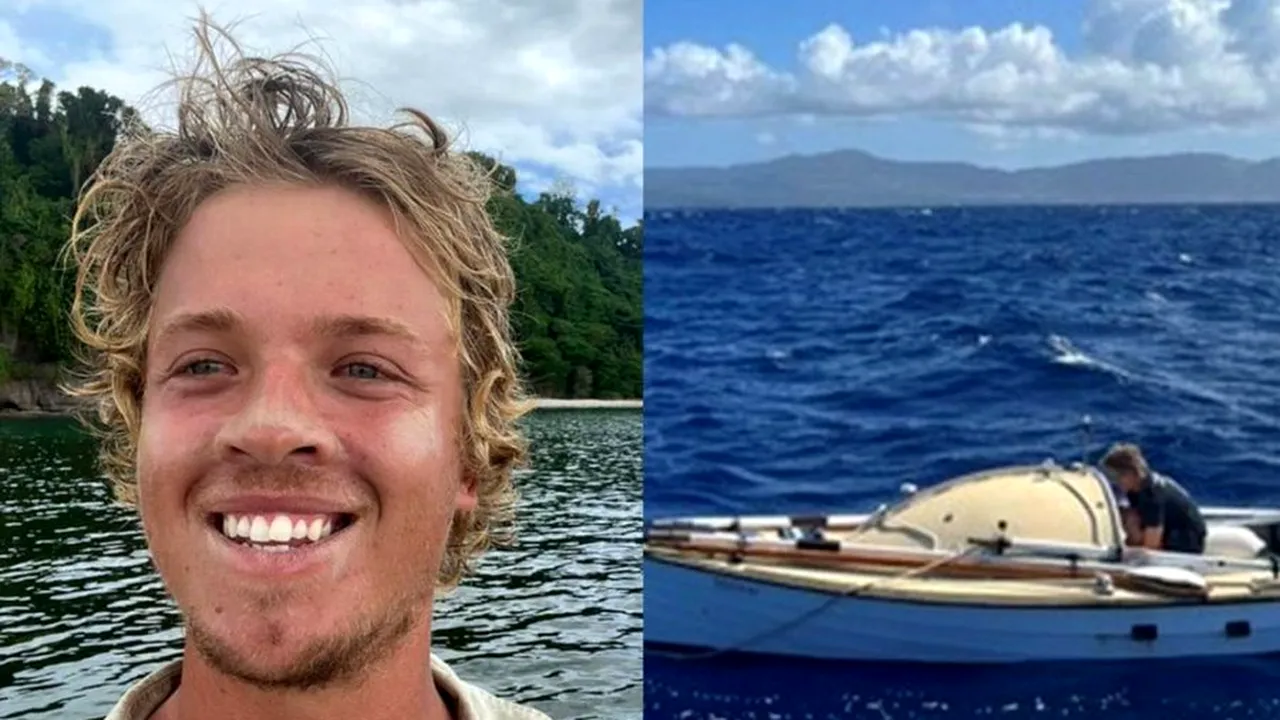 Un bărbat a fost salvat de o navă de croazieră din mijlocul Oceanului Pacific după ce barca în care se afla s-a răsturnat