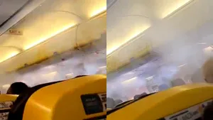 VIDEO | Panică şi fum la bordul unui avion Ryanair. Aeronava a revenit pe Otopeni după ce a survolat o oră Bucureştiul