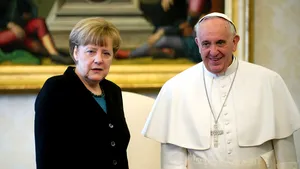 Angela Merkel a avut o întrevedere privată cu Papa Francisc - FOTO