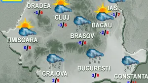 PROGNOZA METEO: Vremea se răceşte. Ce temperaturi vor fi marţi şi miercuri în ţară şi în Bucureşti