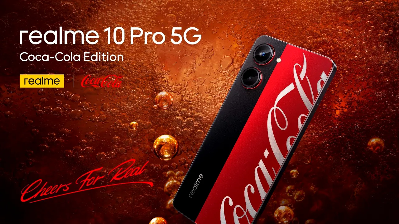 Realme anunţă modelul realme 10 Pro 5G Cola-Cola® Edition